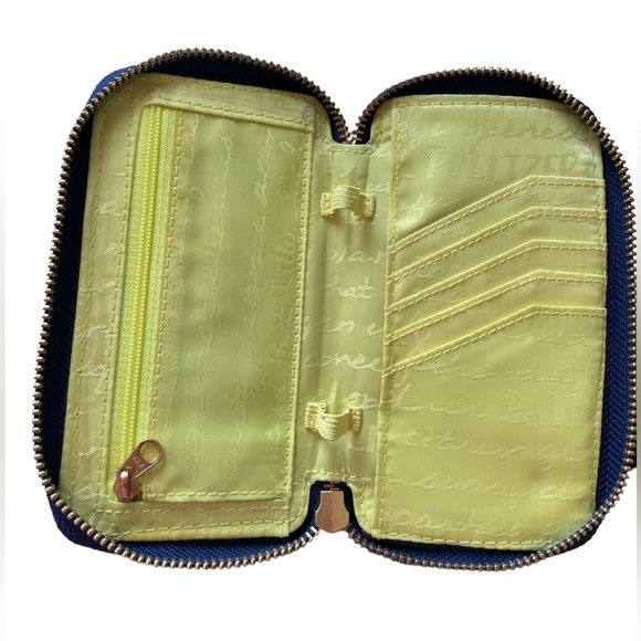 Lily Pulitzer Blue Green Pink Elephant Print Preppy Southern Wristlet Wallet - Picture 3 of 6